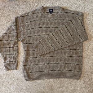 tan and brown dockers long sleeve sweater